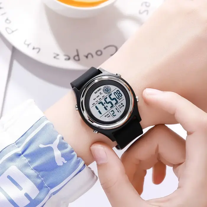 SKMEI luxe étanche antichoc Sport compte à rebours montres femmes montre-bracelet numérique