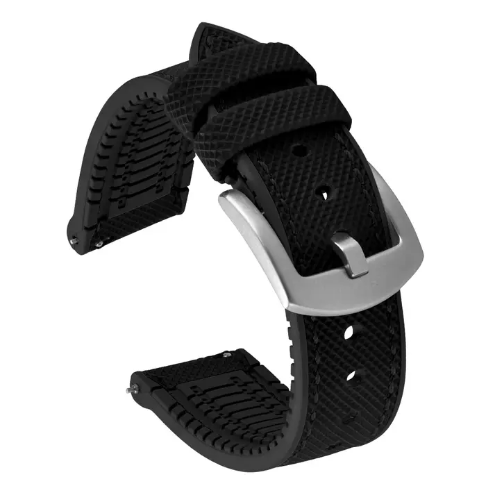 Pour Omega Tissot MIDO IWC Seiko bracelet de montre 18mm 20mm 22mm 24mm tissu voile Nylon FKM caoutc