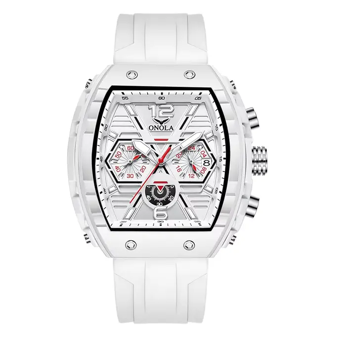 ONOLA luxe hommes montre à Quartz mode Silicone lumineux étanche montre de sport pour hommes horloge
