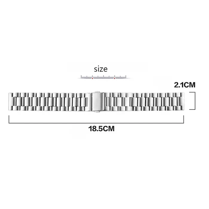 Bracelet de montre en acier inoxydable pour montre traditionnelle avec bouton à ressort largeur 16mm 18mm 20mm 22mm 24mm occasions spéciales