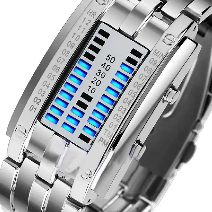 Montre de mode pour hommes, montre de sport numérique à affichage LED, bracelet en simili cuir, reloj hombre часы мужские наручные