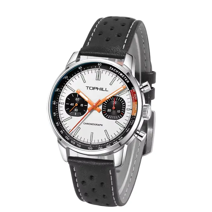 TOPHILL montres pour hommes 1963 chronographe montre-bracelet mécanique mouette ST1901 mouvement pilote montre