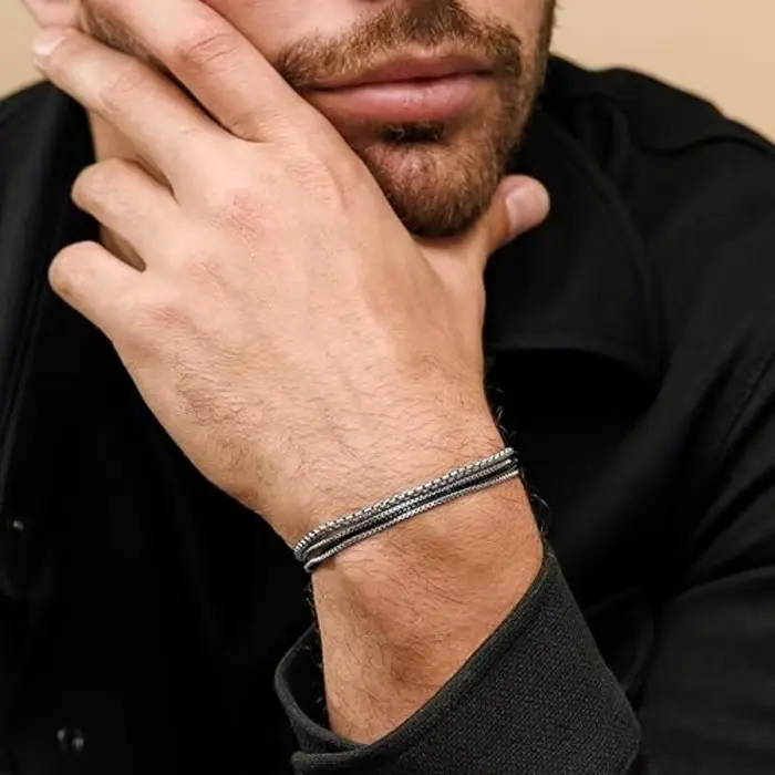 Ensemble de bracelets pour hommes