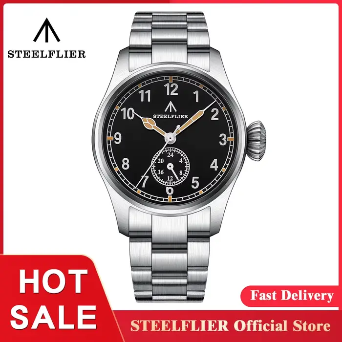 STEELFLIER officiel SF746 montre-bracelet à Quartz de luxe suisse lumineux VH60 mouvement muet 20Bar étanche montres multi-fuseaux horaires