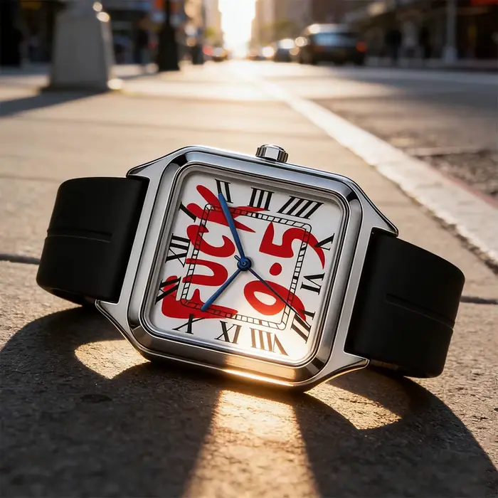 1 montre carrée de luxe pour femme