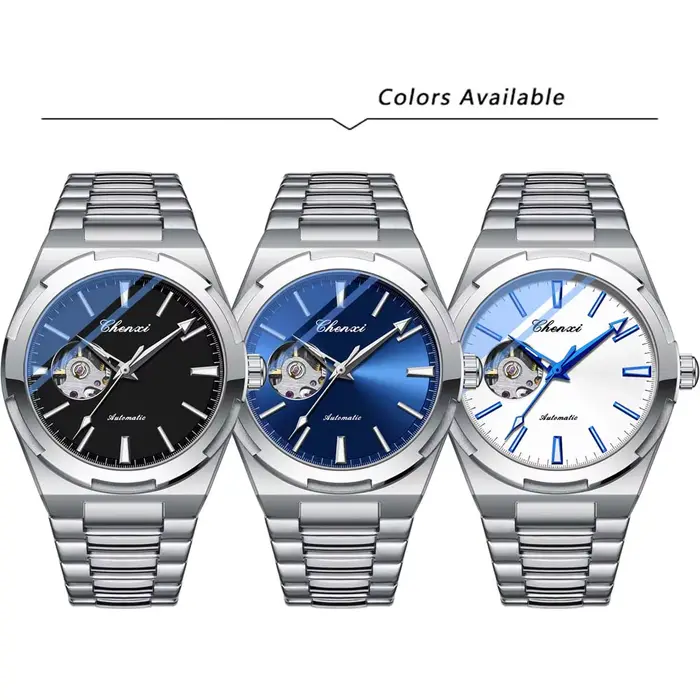 CHENXI marque originale montres mécaniques pour homme mode classique bracelet en acier inoxydable étanche lumineux automatique montre pour hommes