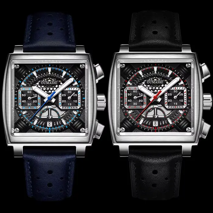 Montre mécanique pour hommes chronographe multifonctionnel 7750