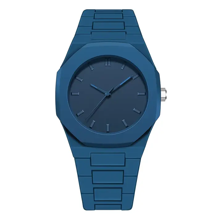 Montre à quartz étanche pour homme avec granulés en plastique