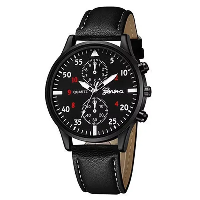 Reloj zones bre-Montre-bracelet à quartz en cuir pour homme d'affaires
