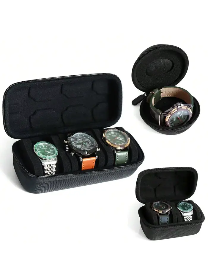 Boîte de voyage de montre pour hommes et femmes avec protection et organisation sophistiquée pour montres chères et affichage élégant pour occasions spéciales
