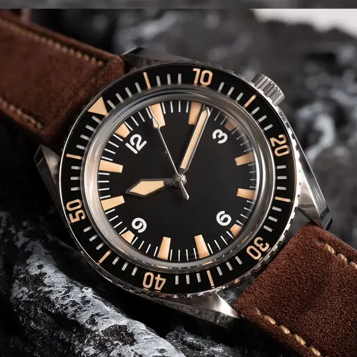 Hruodland 2026 nouvelle montre mécanique automatique rétro pour homme 41MM