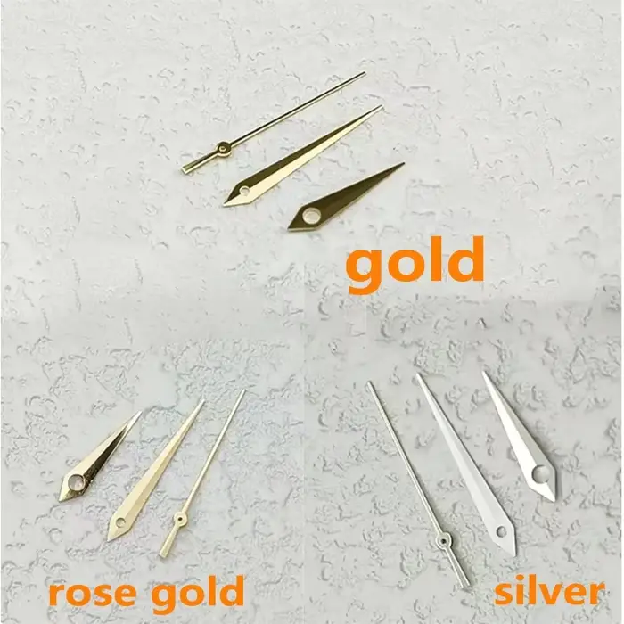 Kit de Main de Montre NH35 Argent, Or, Rose pour Mouvements Automatiques 7S26 NH35 NH36 Occasions Spéciales Réparation Montres