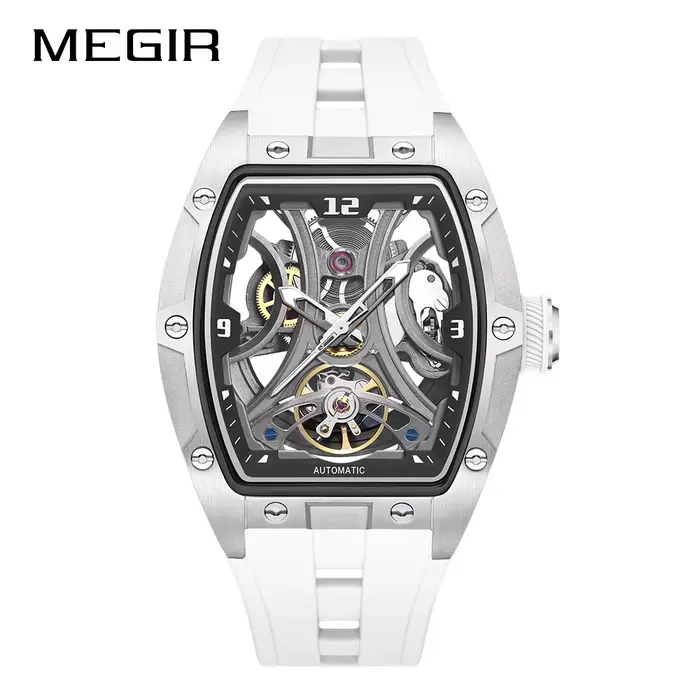 MEGIR 2026 Nouvelles montres automatiques mécaniques pour hommes, montres de luxe pour hommes, mouve