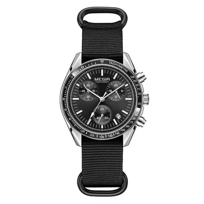 MEGIR Quartz chronographe montres hommes étanche Sport montre-bracelet