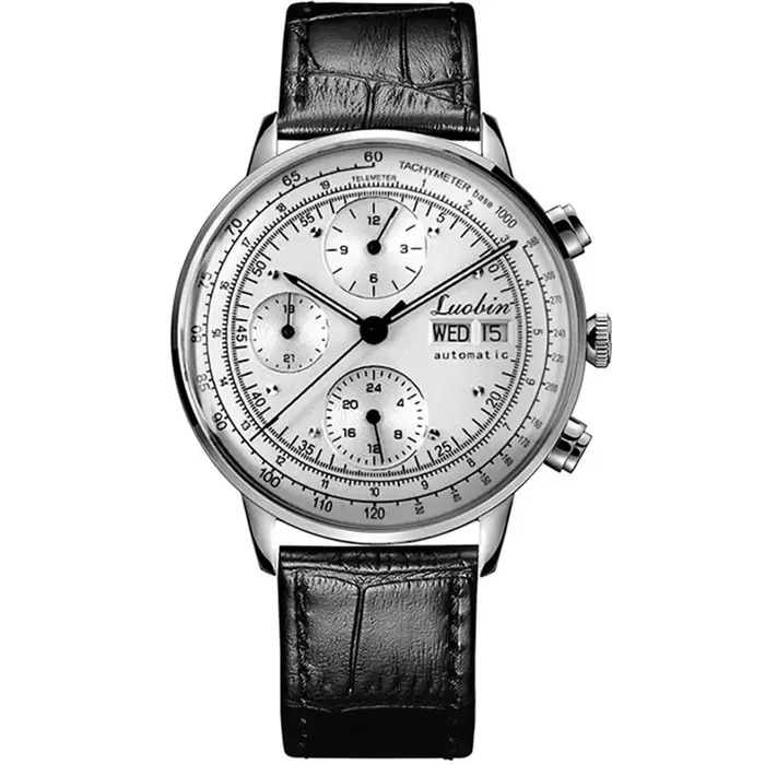 Montre de luxe pour hommes, automatique et mécanique, à remontage automatique, lumineuse, en acier i