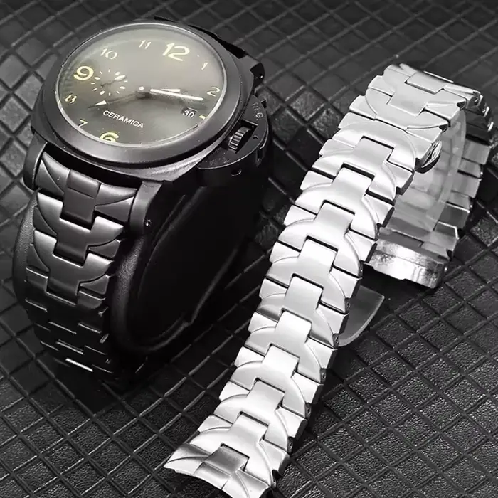 Bracelet de montre en acier inoxydable pour Panerai Pam441 série 111