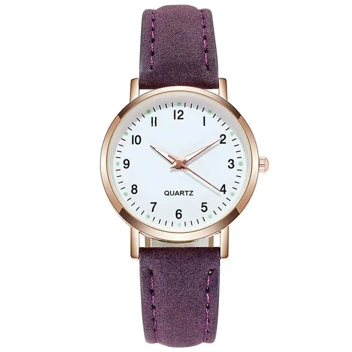 Montre à Quartz Vintage pour femmes et hommes