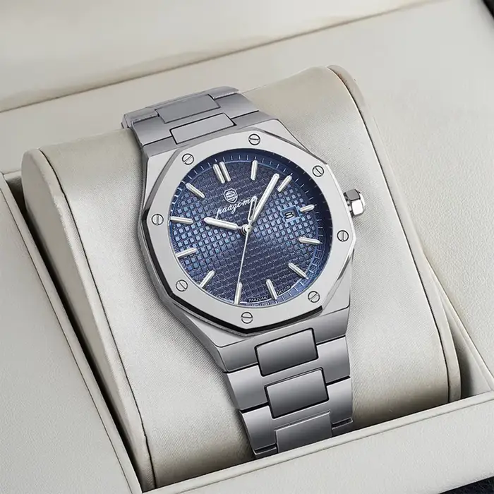PAAZOMU luxe carré homme montre à Quartz étanche lumineux Date