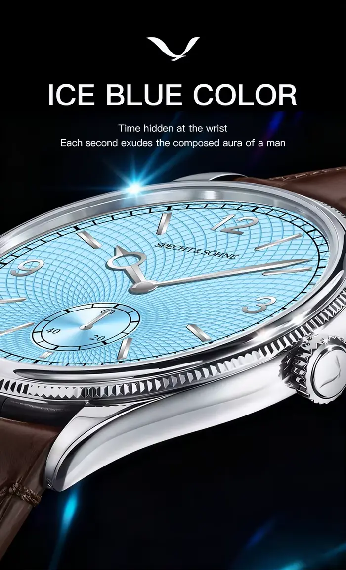 Specht & Söhne nouveautés 1908 montres automatiques pour hommes en acier inoxydable mouette Movt montre-bracelet mécanique 50M étanche