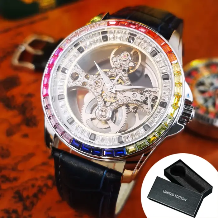 Montre automatique squelette de luxe AOKULASIC pour homme