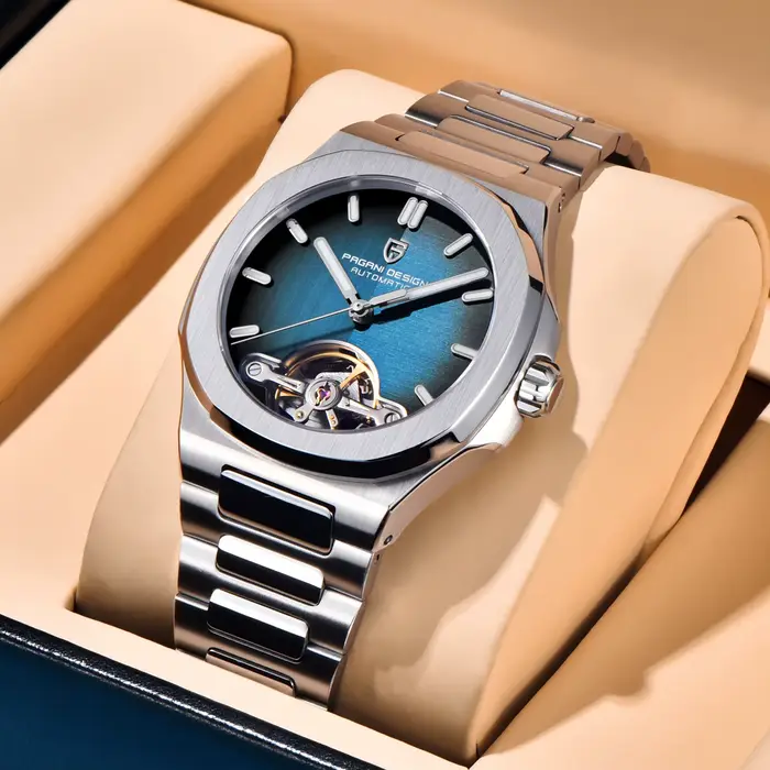 PAGANI DESIGN nouvelle montre mécanique à Tourbillon creux pour hommes Sport élégant saphir