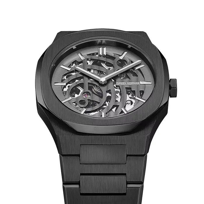Montre automatique squelette de luxe pour homme Daniel Gorman 8126