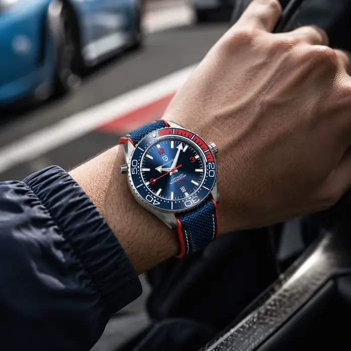 PAGANI DESIGN classique luxe hommes montre-bracelet mécanique verre saphir horloge haut marque en acier inoxydable