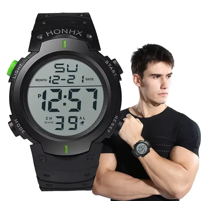 Hommes Sport montres LED haut de gamme