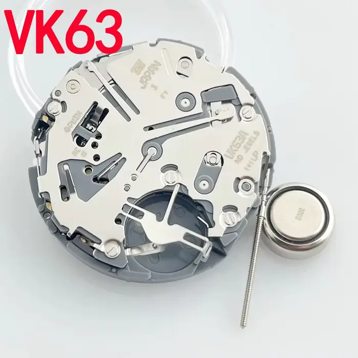 Mouvement à quartz VK63 VK63A, chronographe 24 heures, remplacement pour montre, calendrier simple