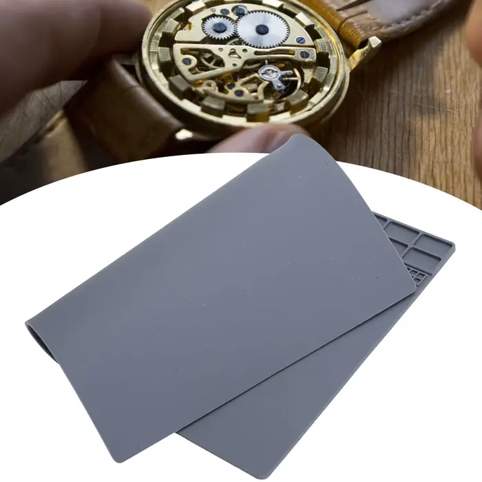 Tapis en caoutchouc antidérapant pour table de réparation de montres