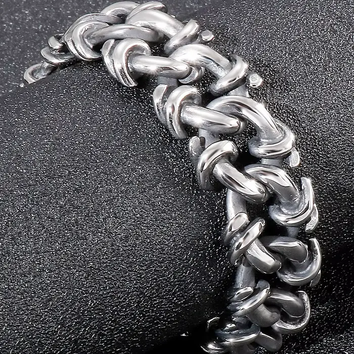 Bracelet en acier inoxydable pour hommes
