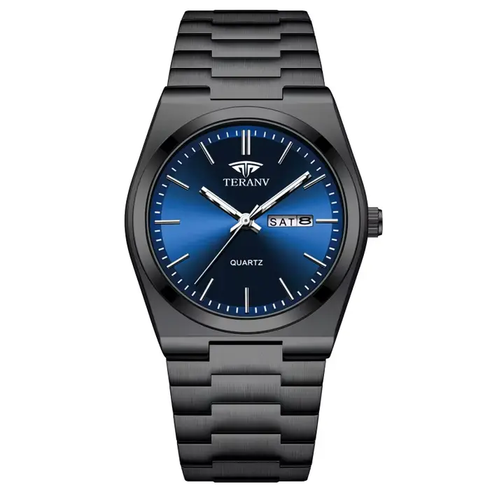 Montre pour homme, montre à quartz ultra-fine lumineuse