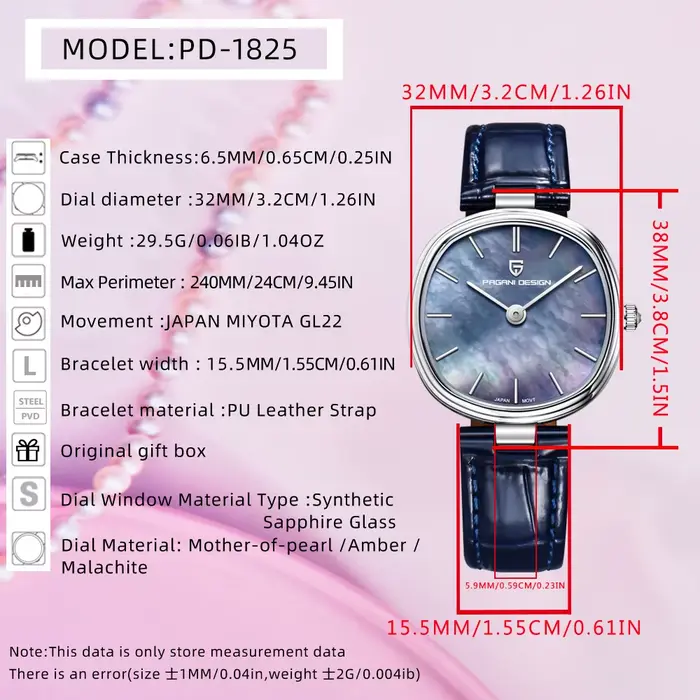 Montre pour femme de la marque Pagani design