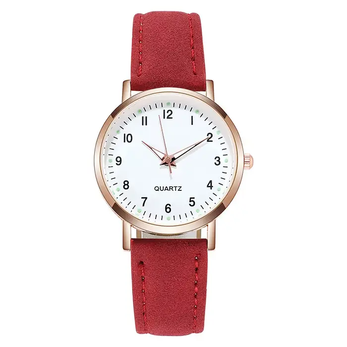 Montre de mode pour femmes en cuir montres à Quartz dames de luxe rétro-éclairage montre-bracelet ho