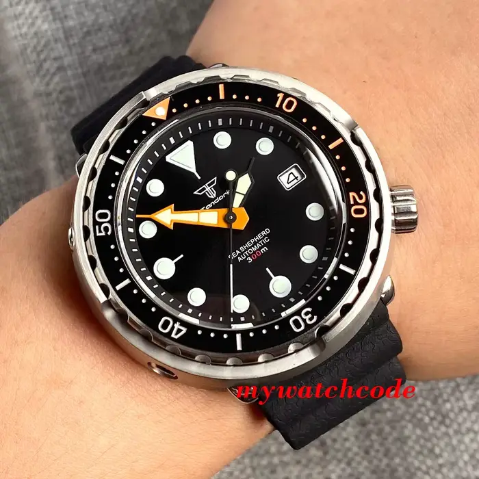 Montre mécanique pour homme Tandorio Tuna Dive en acier