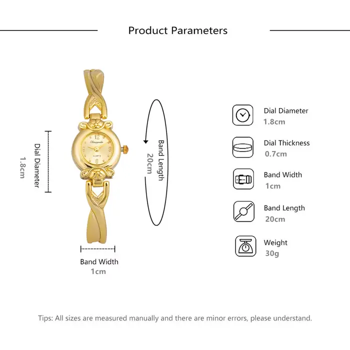 Montres fines en or pour femmes