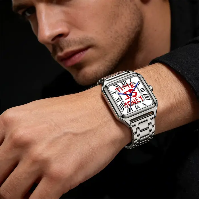 TIME IS MONEY Montre à quartz pour homme