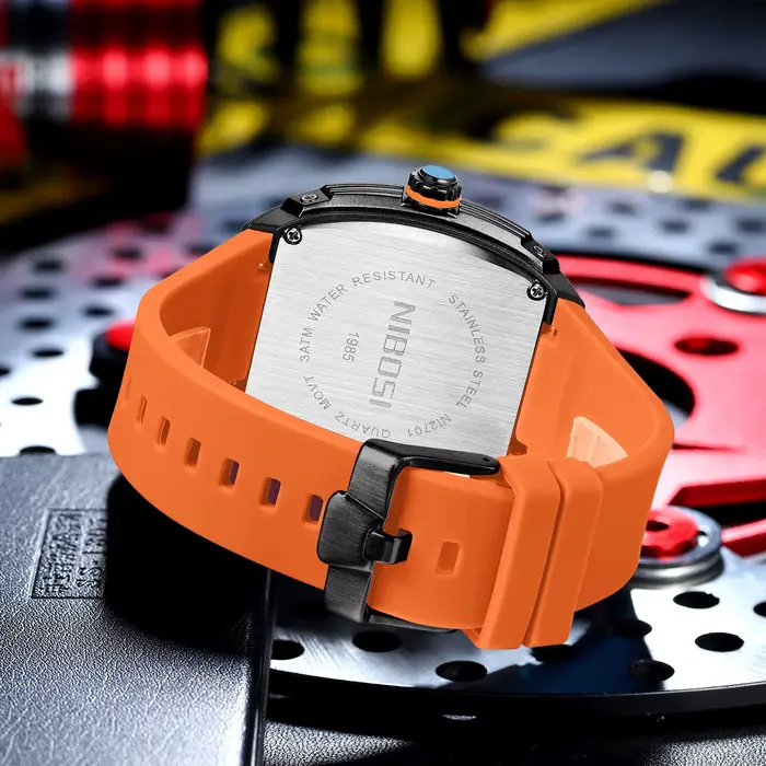 Montre NIBOSI Squelette Hommes Luxe Chronographe Quartz Étanche Mode Punk Occasions Spéciales