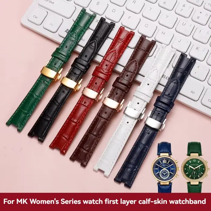 Bracelet de montre en cuir de vache