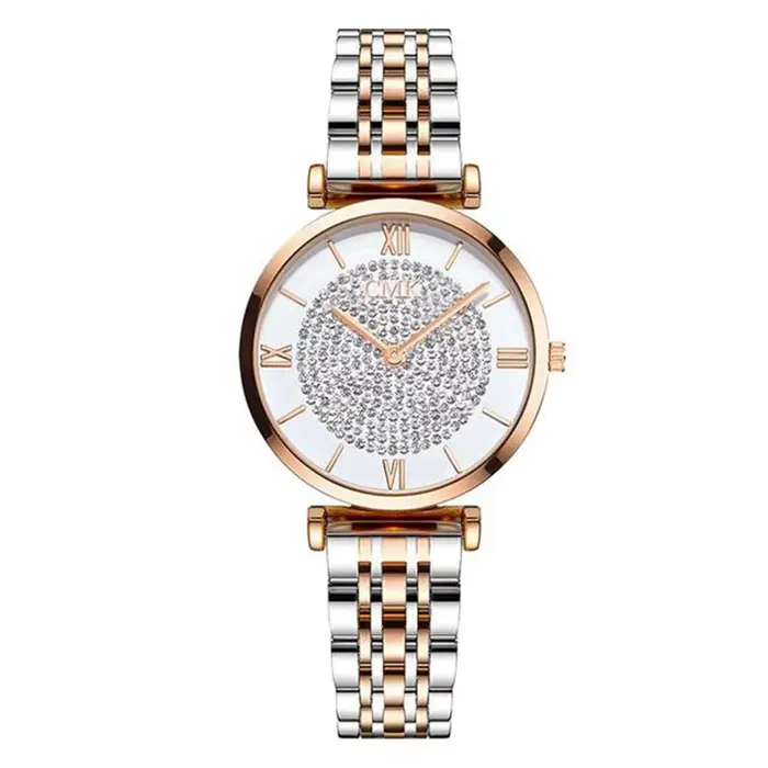 Luxe cristal femmes Bracelet montres haut de gamme mode diamant dames Montre à Quartz en acier Femme Montre-Bracelet