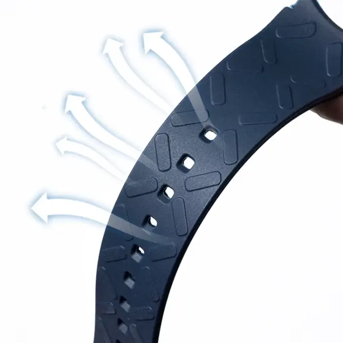 Bracelet de montre en silicone incurvé pour montres IWC série Portugaise occasions sportives et formelles