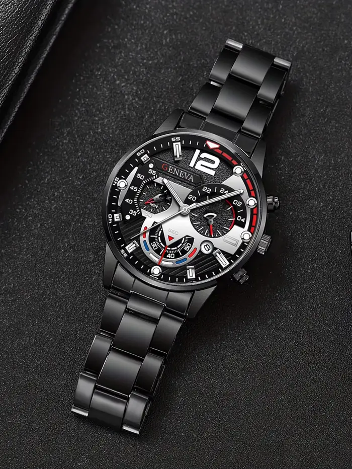 Ensemble de montre à Quartz tendance pour hommes