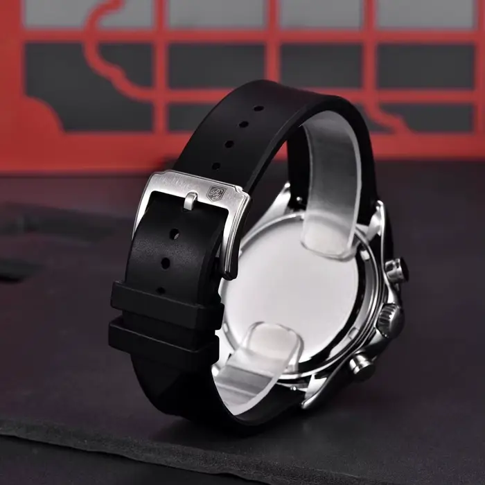 BENYAR nouvelles montres à Quartz décontractées pour hommes lunette en acier bracelet en Silicone étanche multifonctionnel montre-bracelet lumineuse pour homme