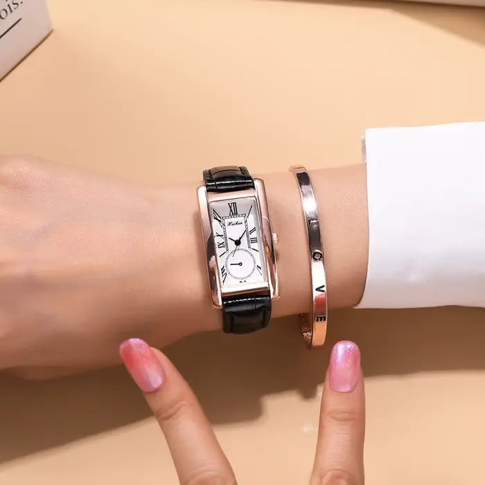 2025 nouvelle mode fine bracelet montre femme rectangle quartz casual rome échelle dames montres