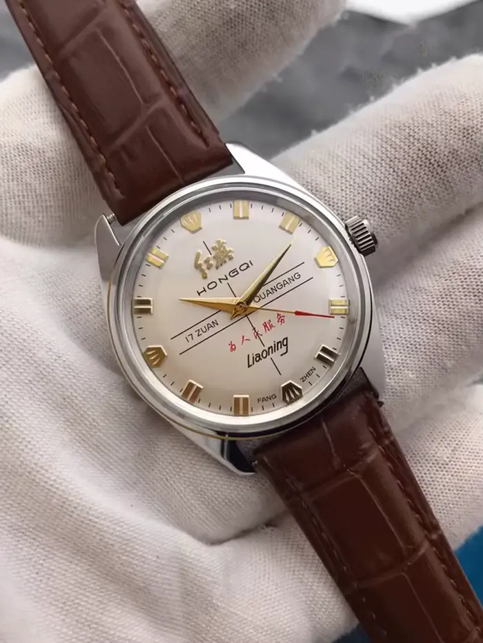 Vintage Hongqi montres hommes 36mm main vent mécanique