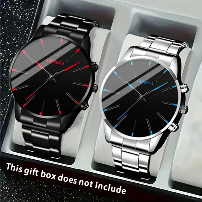 Montre à quartz élégante pour hommes