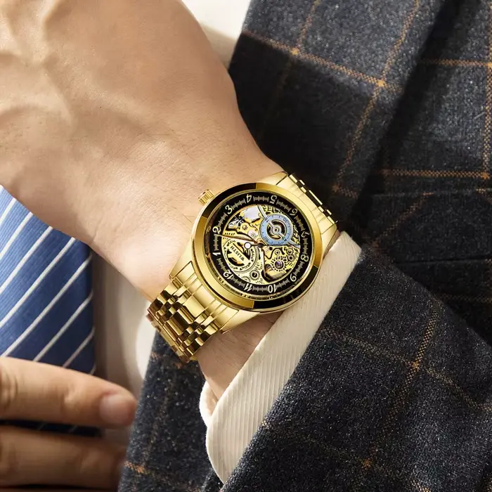 Nouvelles montres mécaniques rétro gravées