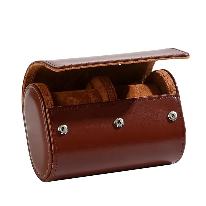 Étui de voyage de luxe en cuir PU pour montres, boîte de rangement pour montres pour hommes avec 1/2/3 emplacements, organisateur de présentation de montres