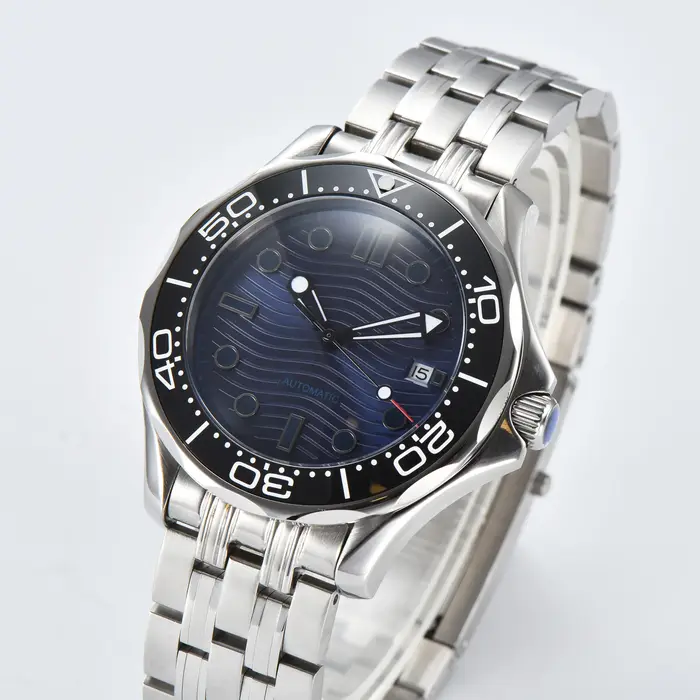 41MM 007 montre de luxe pour hommes japon mis5 8215 montres mécaniques automatiques en acier inoxydable étanche bracelet