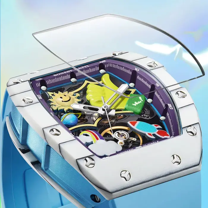 BONEST GATTI nouveau montre-bracelet à mouvement automatique pour hommes lunette en Fiber de carbone entièrement